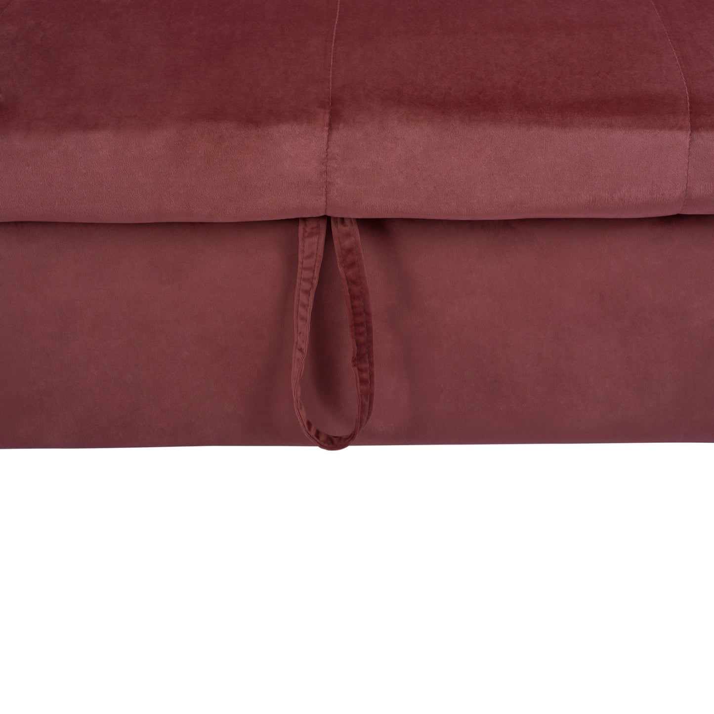 Corner Sofa Bed Velvet Dusty Pink Wayne 224x147x85cm. Hm3028.12