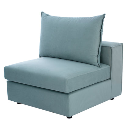 Corner Sofa “monza”, Interchangeable, 3 Pcs, Pistachio Green, Stain-resistant, Water-repellent