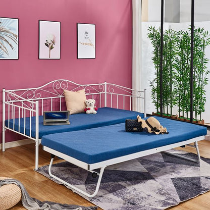 Hm571.02 Sofa Bed Maeko 190x90,white,auxiliary Bed 85x185