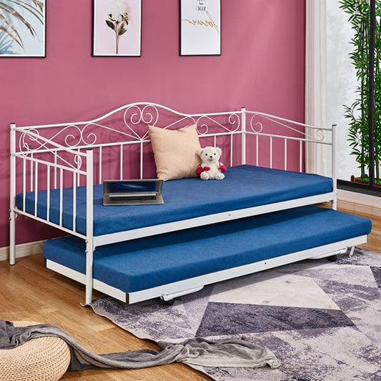 Hm571.02 Sofa Bed Maeko 190x90,white,auxiliary Bed 85x185