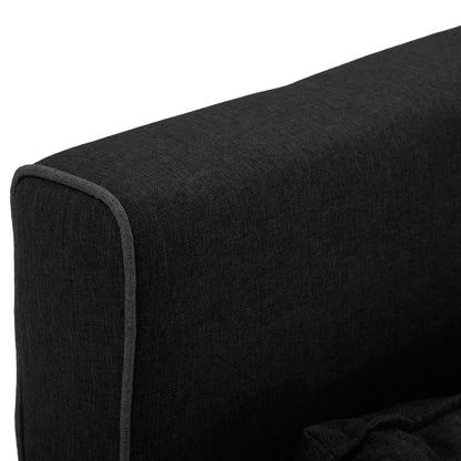 Sofabed For 2 People Asma Hm3077.03 Fabric In Dark Grey 140x80x77hcm.