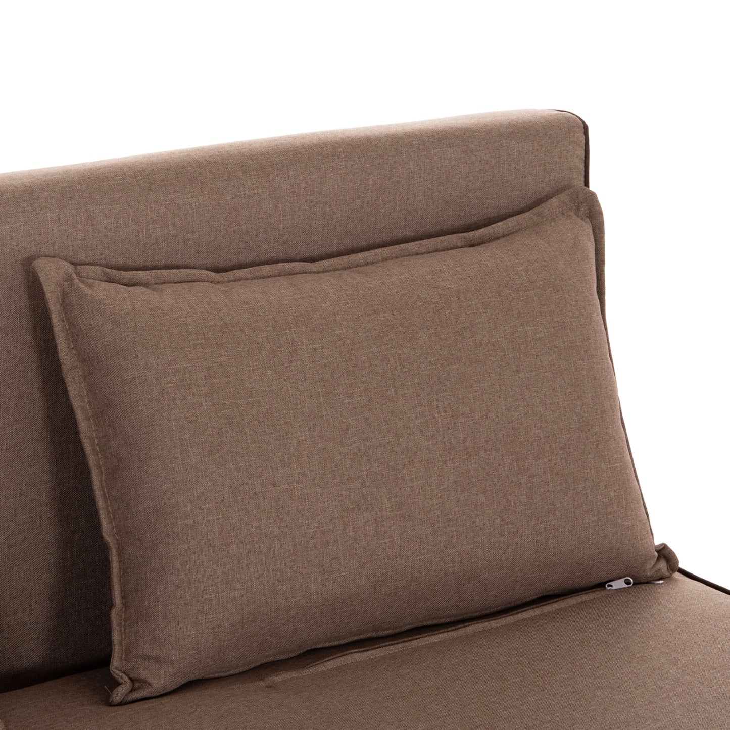 Sofabed For 2 People Asma Hm3077.07 Fabric In Dark Beige 143x78x84hcm.