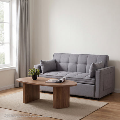 Sofa Bed 2-seater Borg Hm3289.01 Grey Fabric 140x100x80hcm.