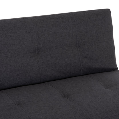 Sofabed 2-seater Koro Hm3304.01 Grey Pu Leather 165x75x64hcm.