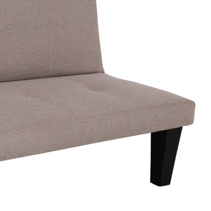 Sofabed 2-seater Koro Hm3304.04 Beige Pu Leather 165x75x64hcm.