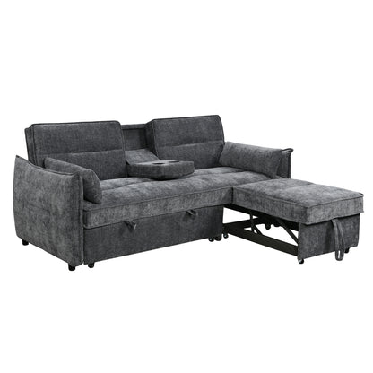 Sofabed Multiform 2-seater Velar Hm3305.01 Grey Fabric 208x86x85hcm.