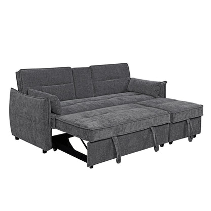 Sofabed Multiform 2-seater Velar Hm3305.01 Grey Fabric 208x86x85hcm.