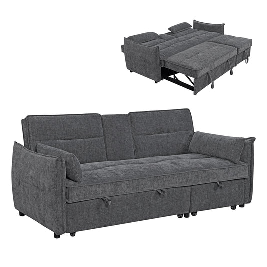 Sofabed Multiform 2-seater Velar Hm3305.01 Grey Fabric 208x86x85hcm.