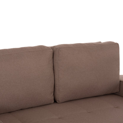 Sofa/bed Kanna 2-seater Kanna Hm3082.02 With Beige Fabric 175x92x87Ηcm