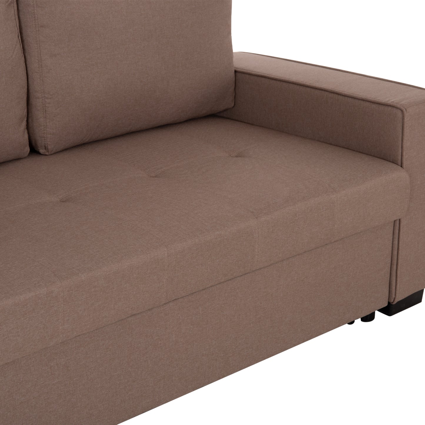 Sofa/bed Kanna 2-seater Kanna Hm3082.02 With Beige Fabric 175x92x87Ηcm