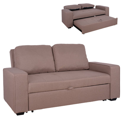 Sofa/bed Kanna 2 Seater Hm3082.04 With Beige Fabric 175x100x83 Cm