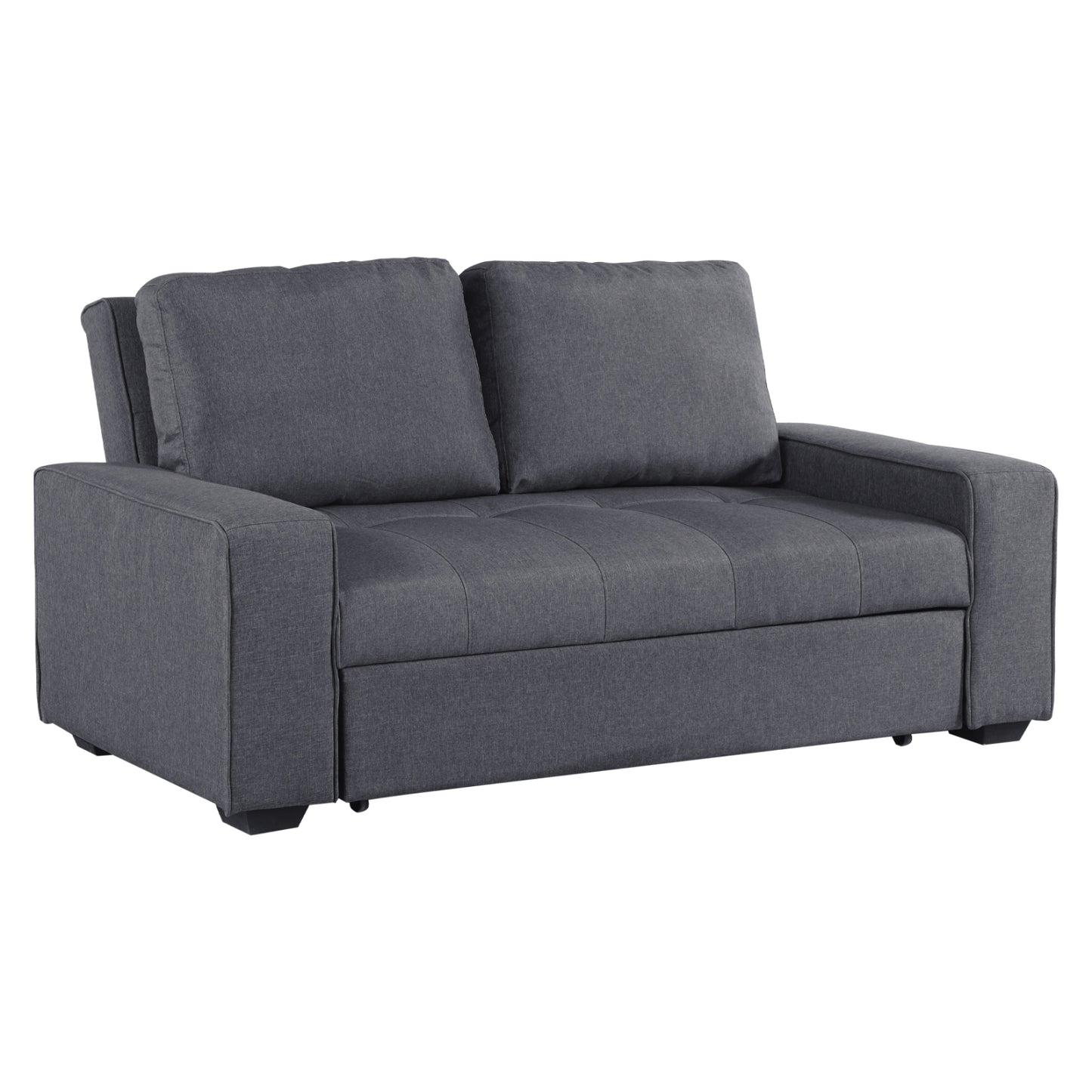 Sofa/bed Kanna 2 Seater Hm3082.10 With Grey Fabric 176x102x91Ηcm