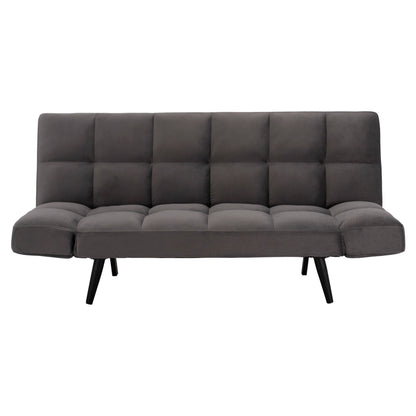 Sofa Bed 3 Seater From Velvet Grey Hm3167.01 182x80x88cm