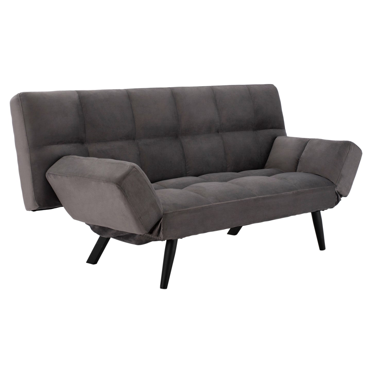 Sofa Bed 3 Seater From Velvet Grey Hm3167.01 182x80x88cm