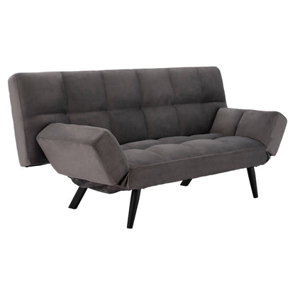 Sofa Bed 3 Seater From Velvet Grey Hm3167.01 182x80x88cm