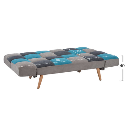 Sofa Bed Multicolor 3 Seater Hm3167.11 182x80x88cm