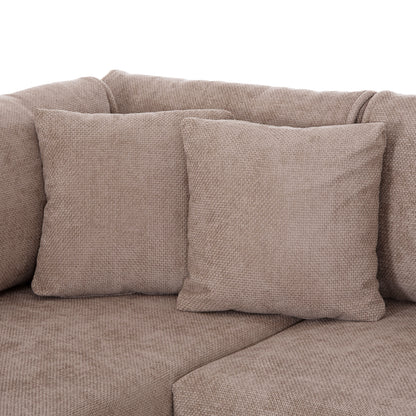 Corner Sofabed (left) Zenora Hm3337.03l Beige Fabric 303x214x80hcm