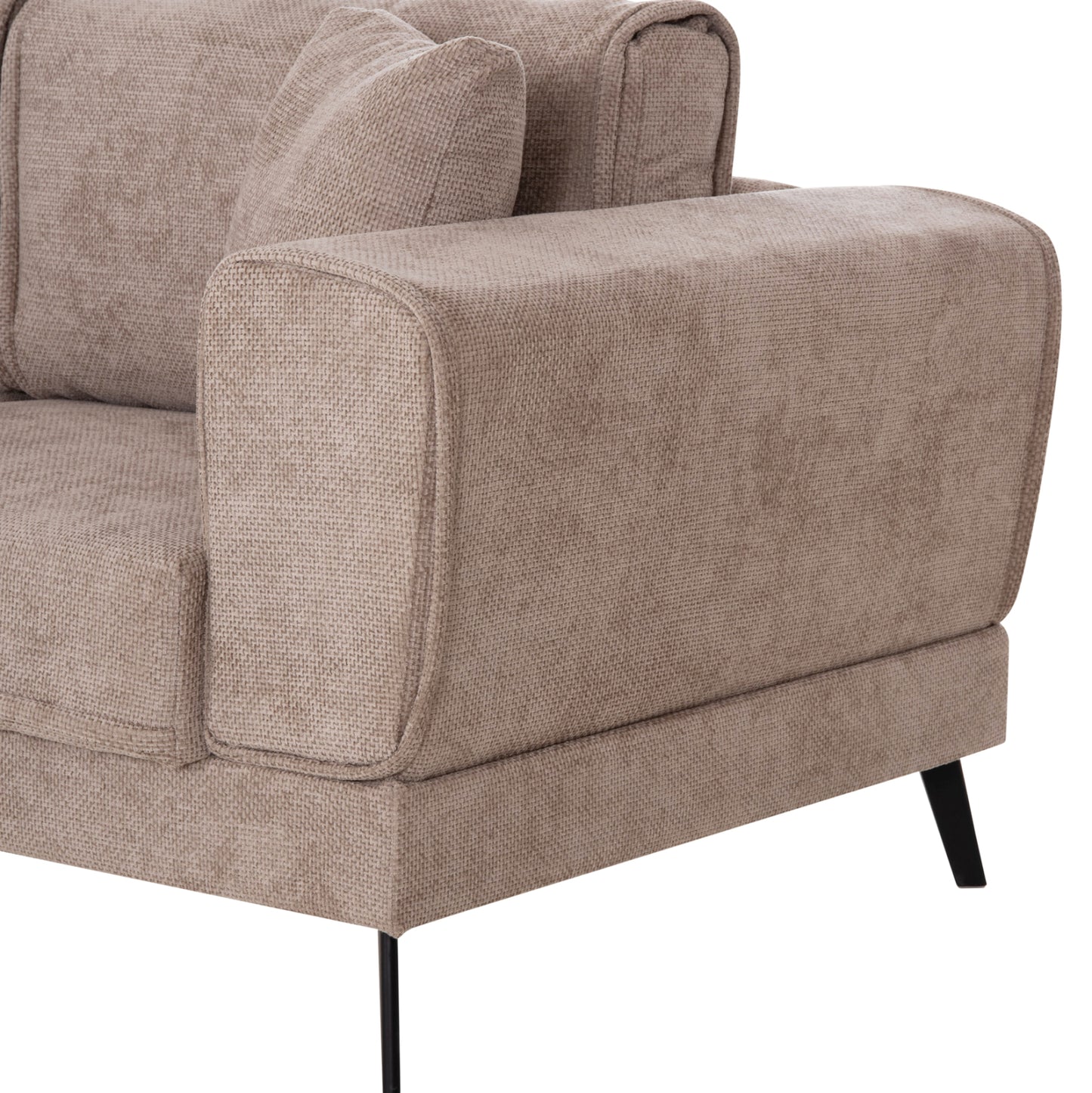 Corner Sofabed (left) Zenora Hm3337.03l Beige Fabric 303x214x80hcm