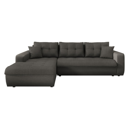 Corner Sofabed Left Kanso Hm3338.01l Grey Fabric 244x188x80hcm.