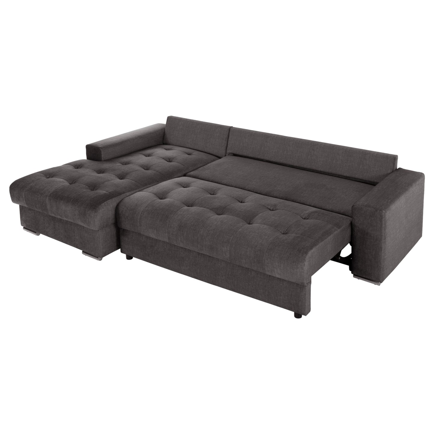 Corner (left) Sofa-bed With Storage Space Clancy Hm3281.02l Anthracite Fabric 308x181x92hcm.