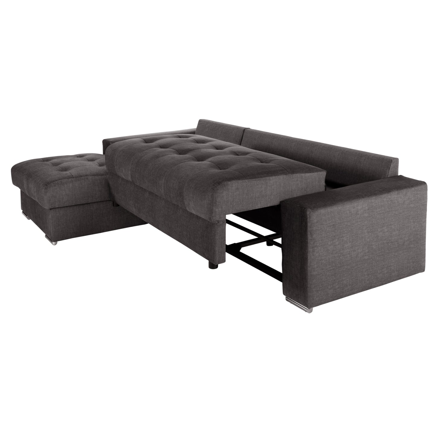 Corner (left) Sofa-bed With Storage Space Clancy Hm3281.02l Anthracite Fabric 308x181x92hcm.