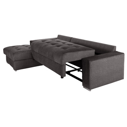 Corner (left) Sofa-bed With Storage Space Clancy Hm3281.02l Anthracite Fabric 308x181x92hcm.