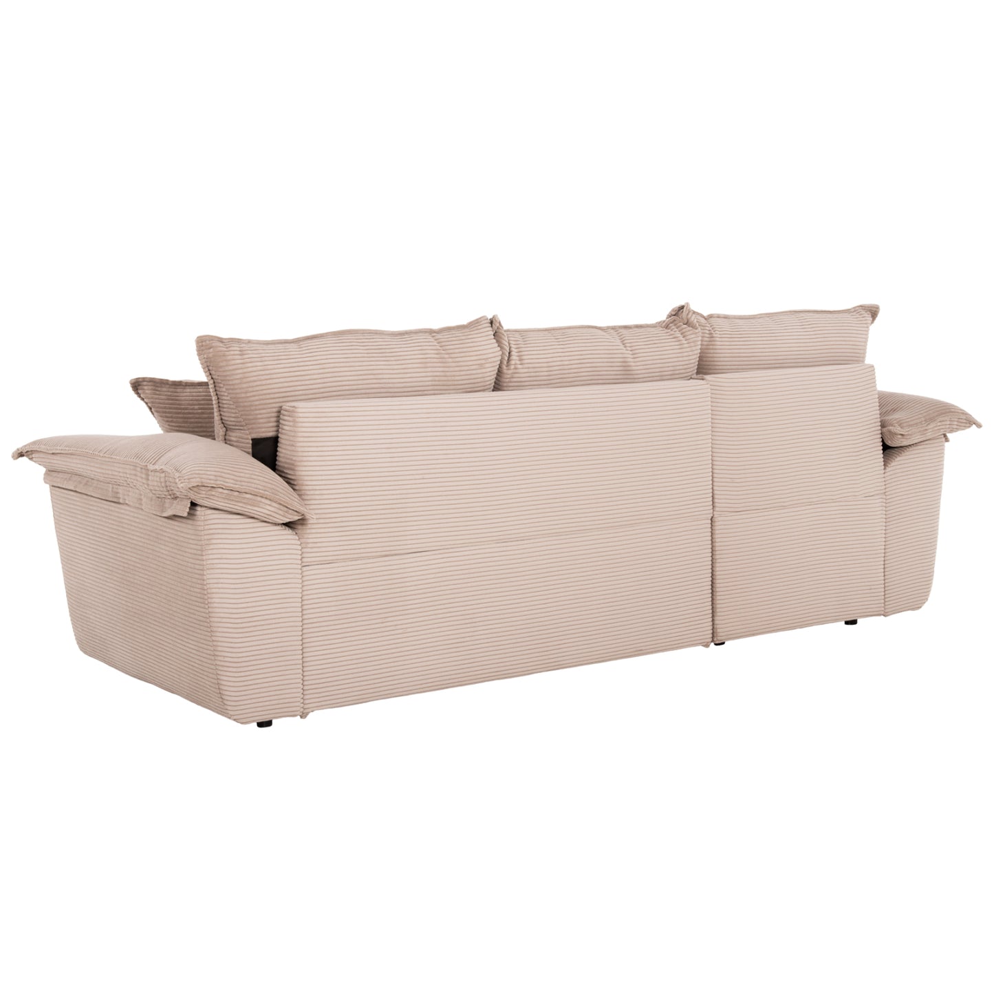 Corner (left) Sofa-bed With Storage Space Aldo Hm3276.01l Beige Fabric 256x91-159x87hcm.