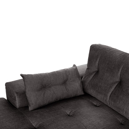 Corner (left) Sofa-bed With Storage Space Clancy Hm3281.02l Anthracite Fabric 308x181x92hcm.