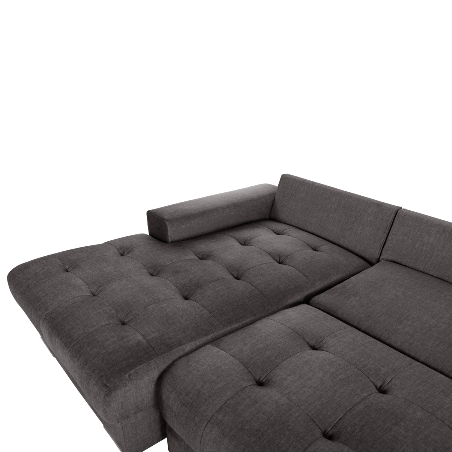 Corner (left) Sofa-bed With Storage Space Clancy Hm3281.02l Anthracite Fabric 308x181x92hcm.