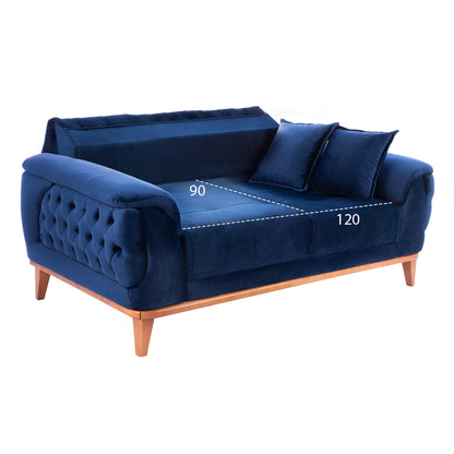 Hm3250.18 Bennington, 2-seater Sofa-bed, Blue