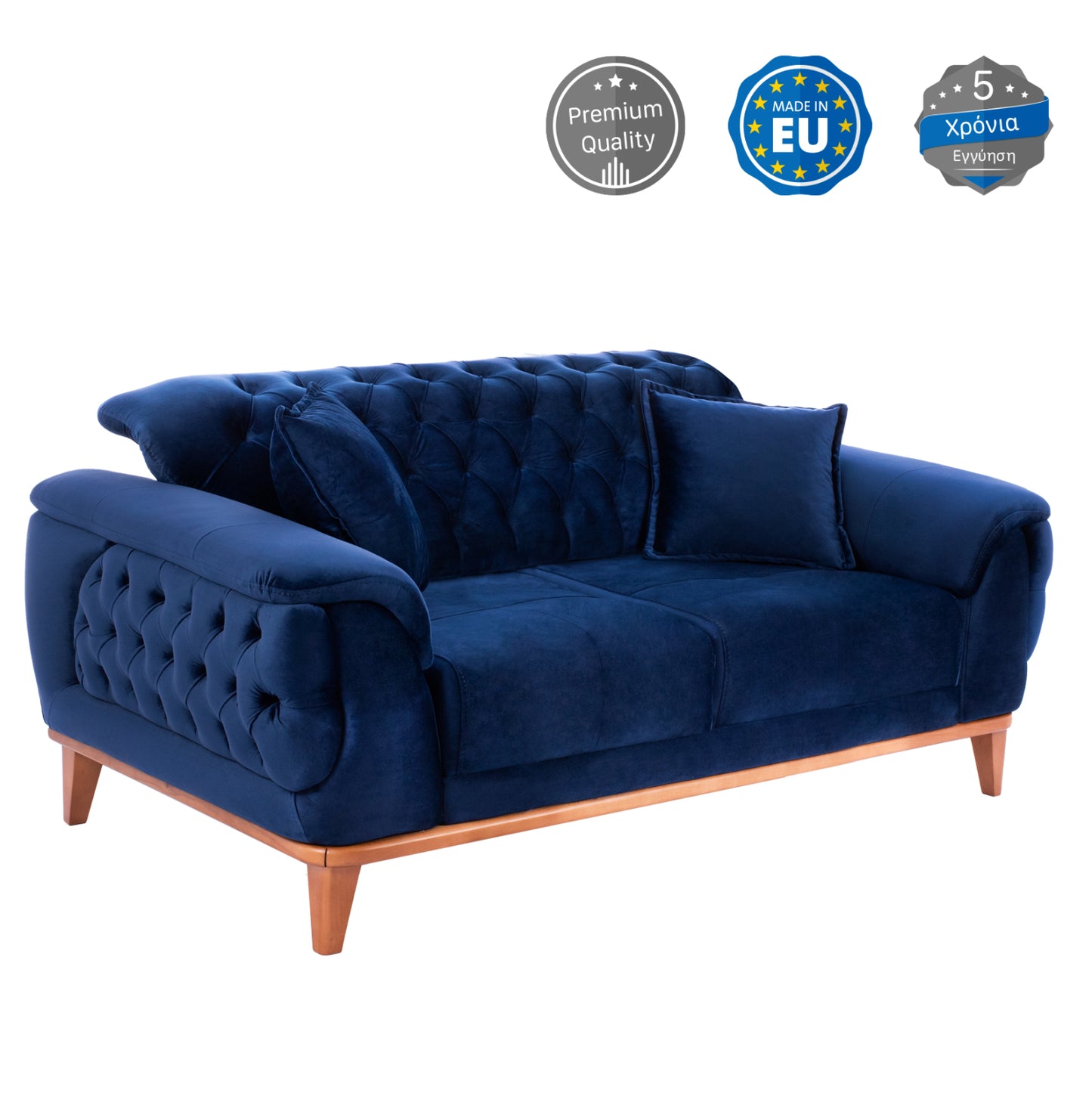 Hm3250.18 Bennington, 2-seater Sofa-bed, Blue