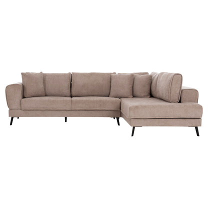 Corner Sofabed (right) Zenora Hm3337.03r Beige Fabric 303x214x80hcm