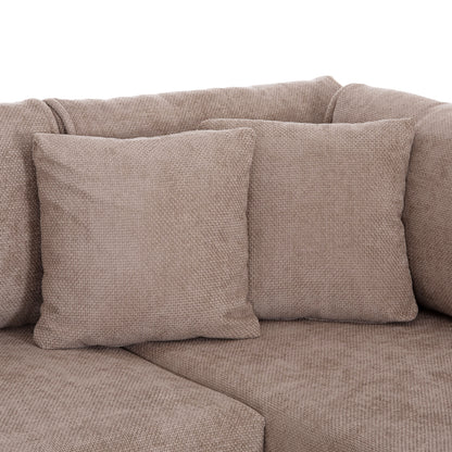 Corner Sofabed (right) Zenora Hm3337.03r Beige Fabric 303x214x80hcm