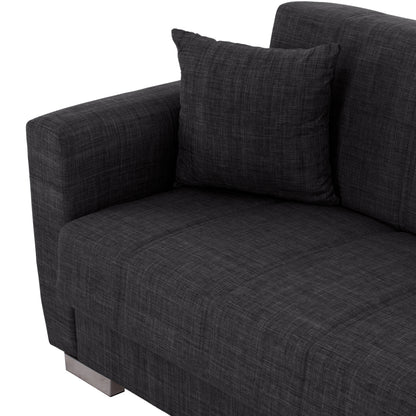 Hm3241.03, 2-seater Sofa-bed, Grey, 153x87x77hcm
