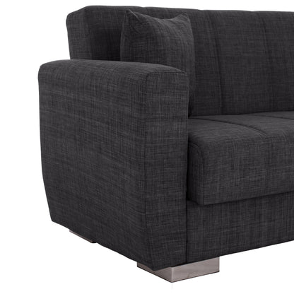 Hm3241.03, 2-seater Sofa-bed, Grey, 153x87x77hcm