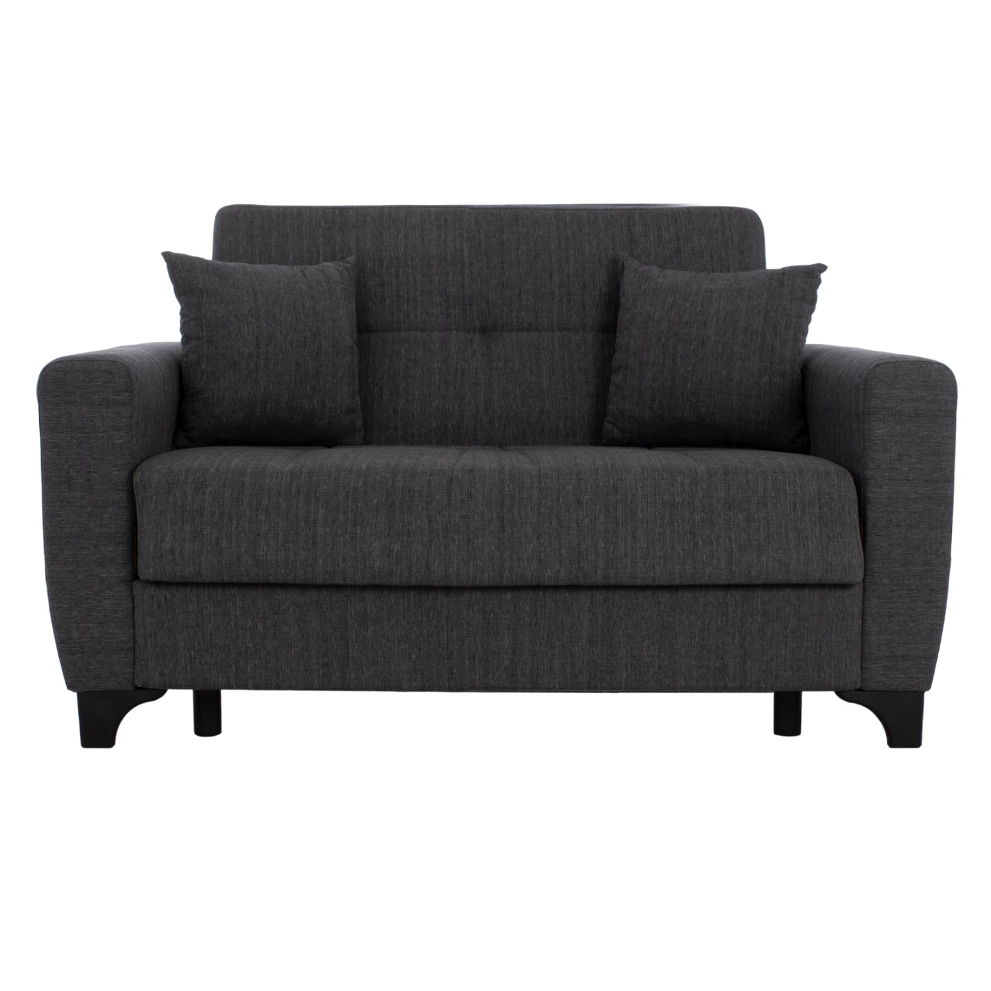 Hm3243.03 2-seater Sofa-bed, Tall Back, Grey, 160x84x88cm