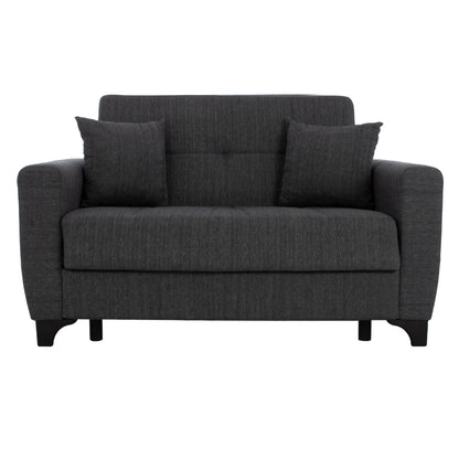 Hm3243.03 2-seater Sofa-bed, Tall Back, Grey, 160x84x88cm