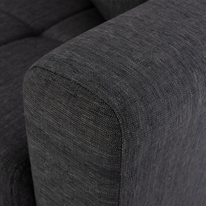 Hm3243.03 2-seater Sofa-bed, Tall Back, Grey, 160x84x88cm