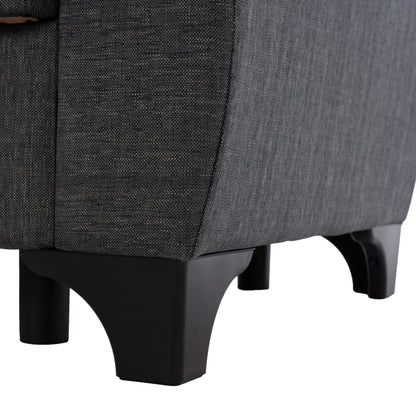 Hm3243.03 2-seater Sofa-bed, Tall Back, Grey, 160x84x88cm