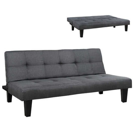 Sofa/bed Hm3000.02 Grey Fabric 180x82.5x78Υ εκ.
