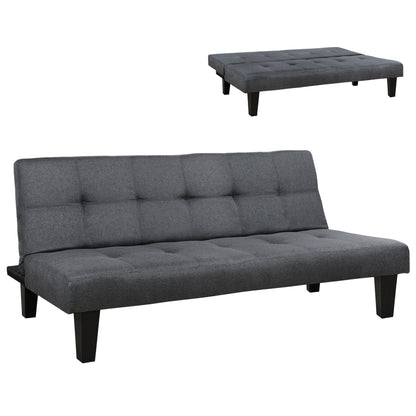 Sofa/bed Hm3000.02 Grey Fabric 180x82.5x78Υ εκ.