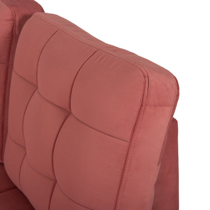 Sofabed Right Corner Jade Hm3144.03r Dusty Pink Velvet 250x80-180x73-88hcm.