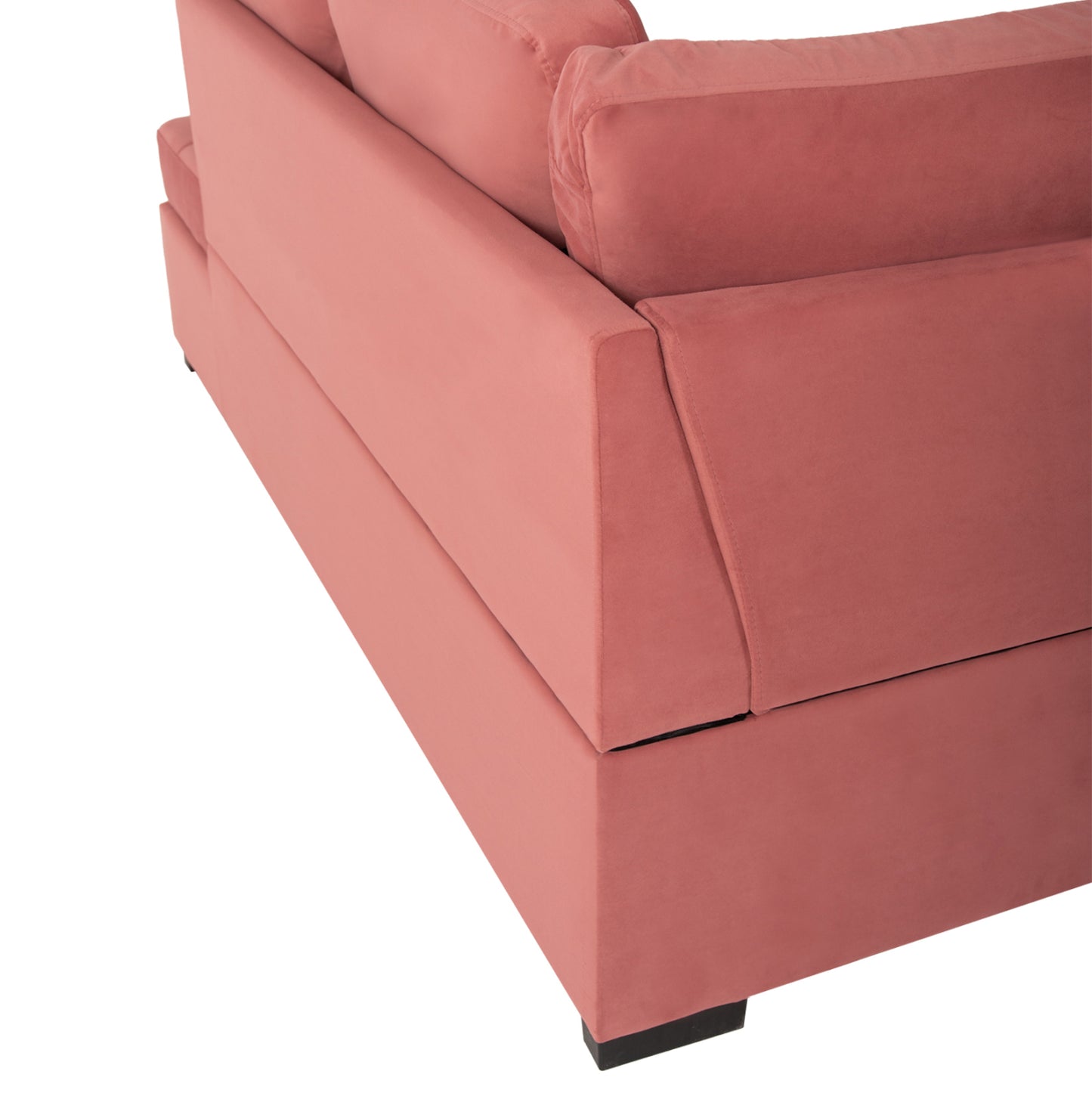 Sofabed Right Corner Jade Hm3144.03r Dusty Pink Velvet 250x80-180x73-88hcm.