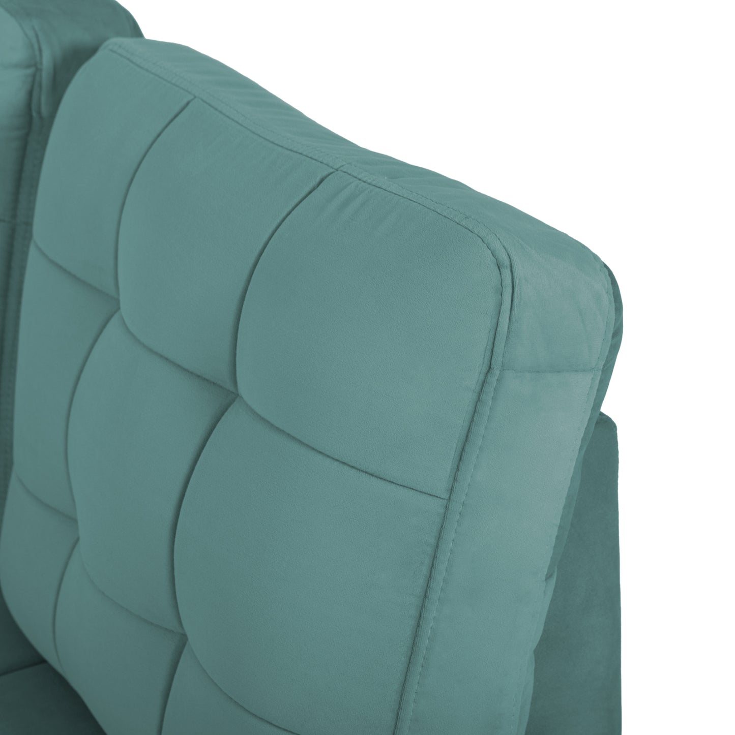 Sofabed Right Corner Jade Hm3144.04r Seafoam Green Velvet 250x80-180x73-88hcm.