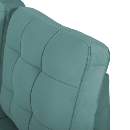 Sofabed Right Corner Jade Hm3144.04r Seafoam Green Velvet 250x80-180x73-88hcm.