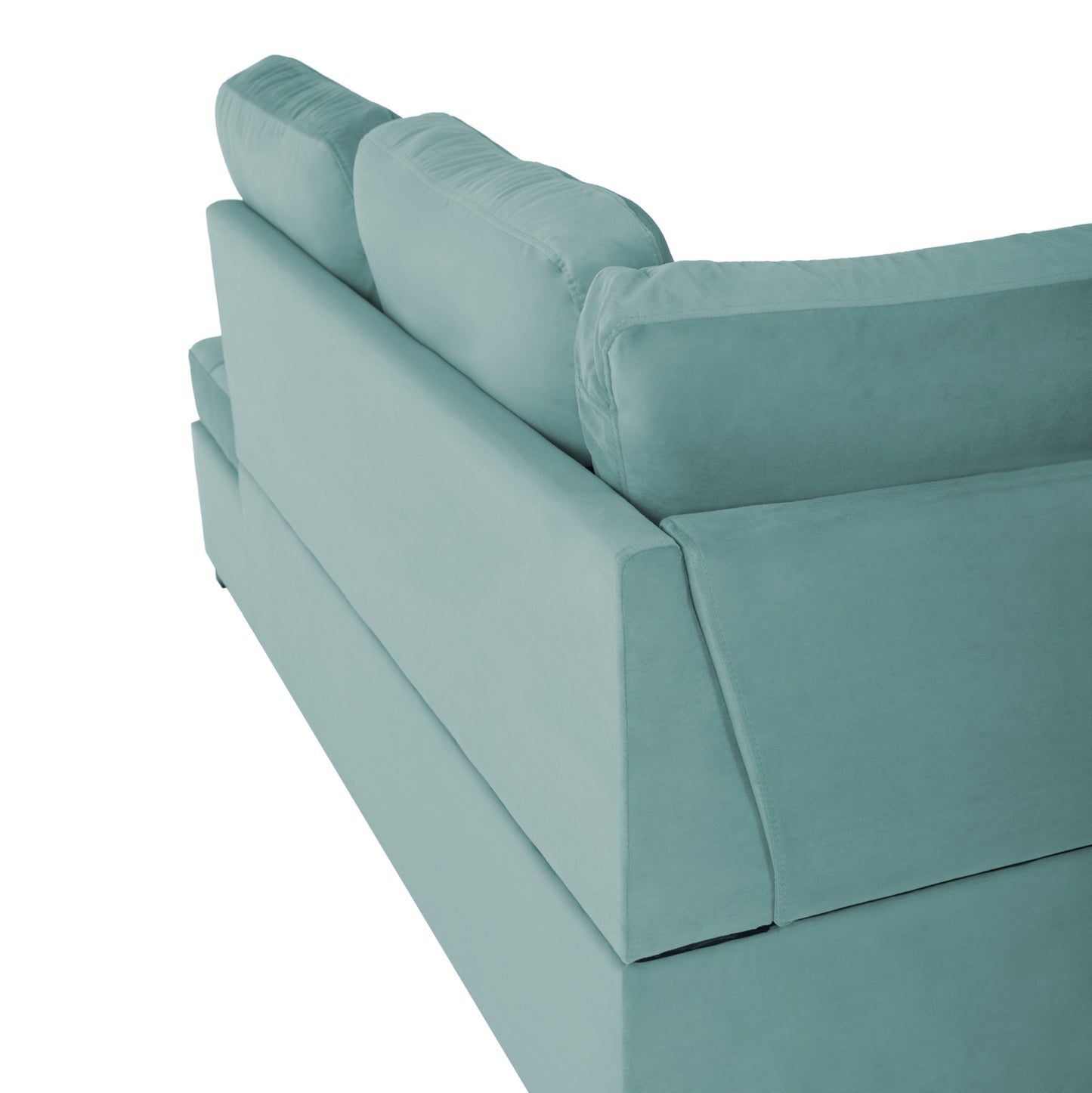 Sofabed Right Corner Jade Hm3144.04r Seafoam Green Velvet 250x80-180x73-88hcm.