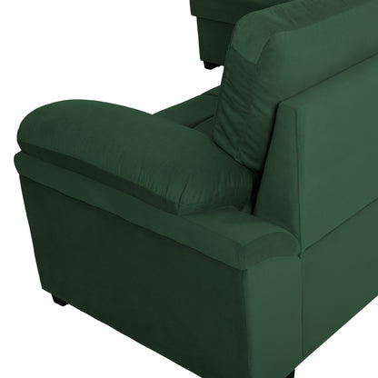 Sofabed Left Corner Jade Hm3144.05l Cypress Green Velvet 250x80-180x73-88hcm.