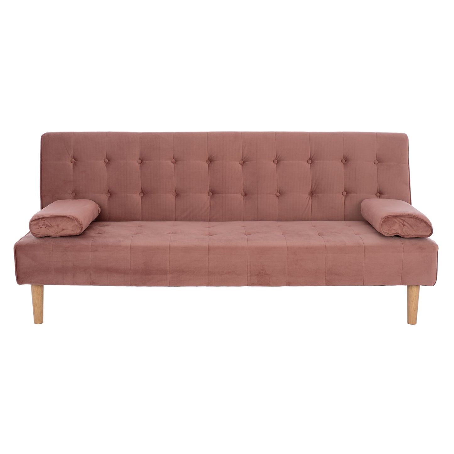Sofa Bed Wanda Hm3149.12 With Velvet Dusty Pink 188x83x83y Cm.