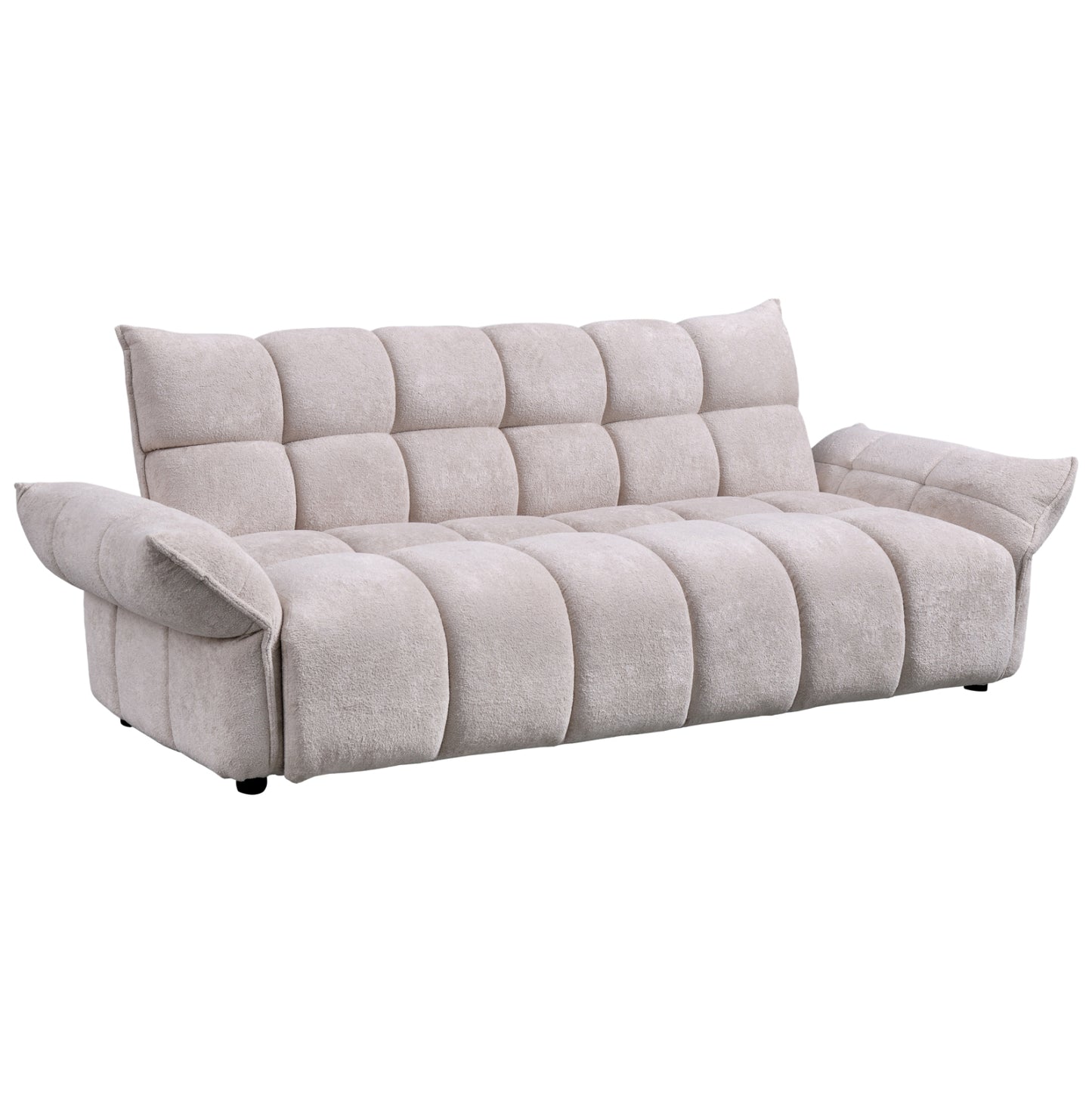 Sofabed Melu Hm3314.02 Beige Fabric--pocket Springs Seat 240-250x90x85hcm.