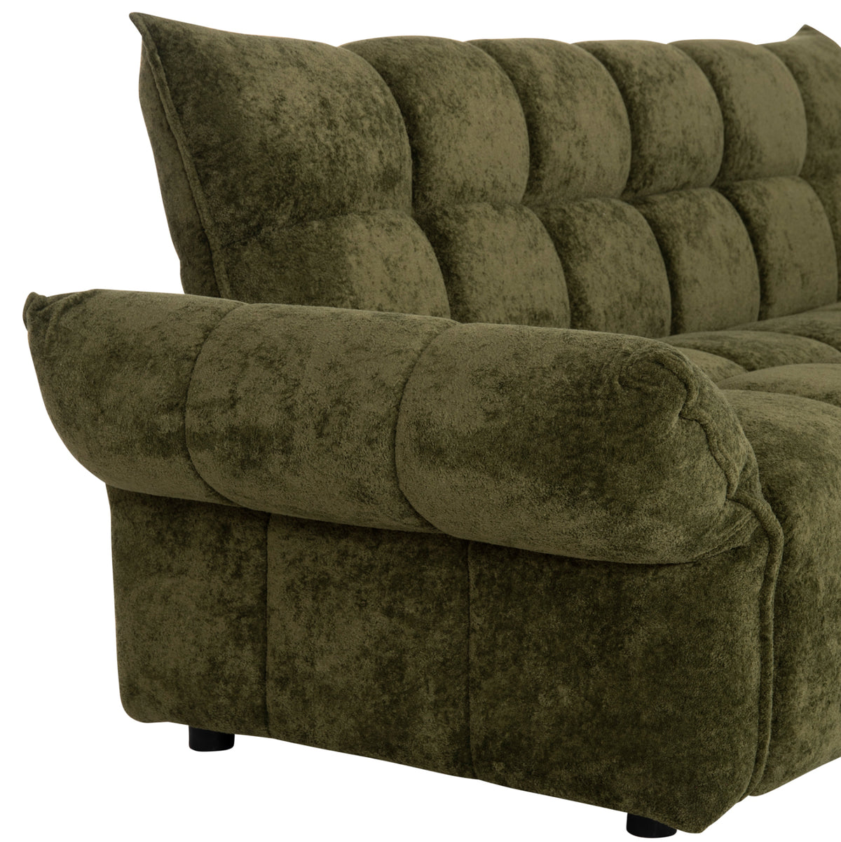 Sofabed Melu Hm3314.03 Green Fabric--pocket Springs Seat 245x90x85hcm.